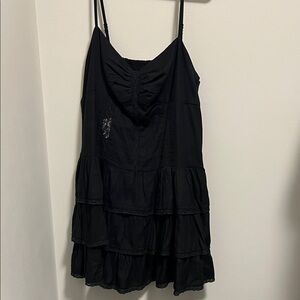 American Eagle Outfitters Charcoal Lace Detail Dress